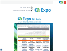 Tablet Screenshot of ca-expo.events.co.il