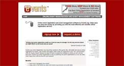 Desktop Screenshot of online.registration.events.org