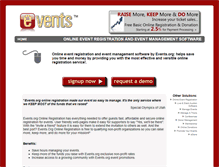 Tablet Screenshot of online.registration.events.org